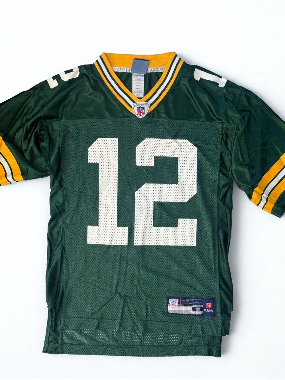 Reebok On Field Aaron Rodgers Green Bay Packers Jersey Men #12 NFL Green Size S
